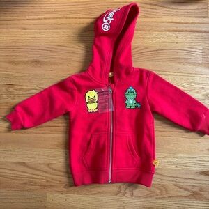 Sugarland Lego Box Unisex Kids Red Full Zip Jacket Size 85 / 2T NWT